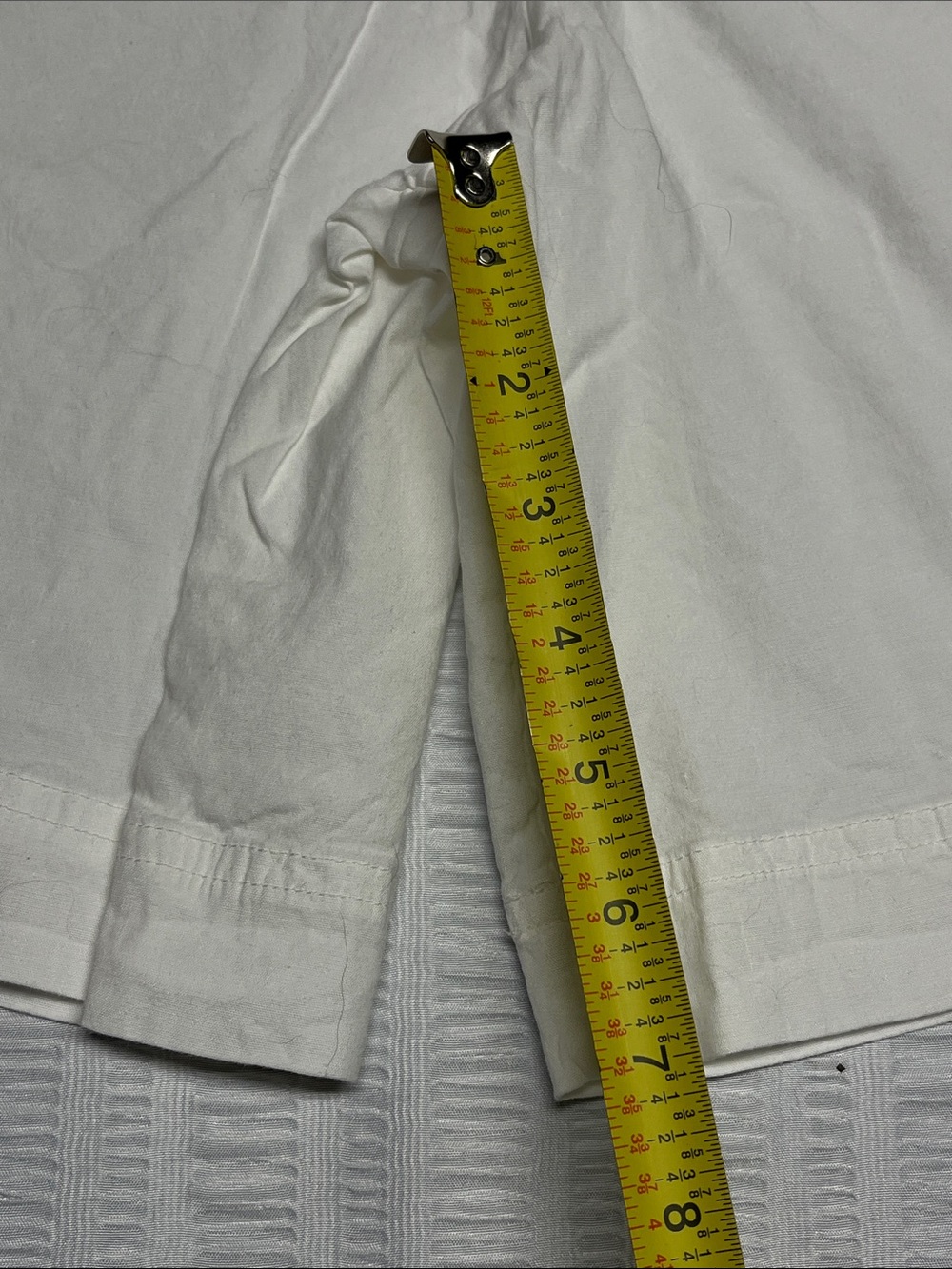 Athleta Paradise Bermuda Shorts in crisp white. Sz L. 7 inch inseam. - Picture 10 of 12